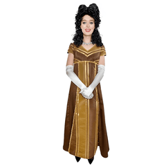 Caramel Brown Regency Adult Costume