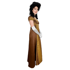 Caramel Brown Regency Adult Costume