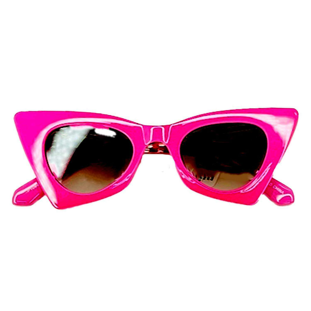 Cat Shape Sharp Look Bright Cool Arms Sunglasses