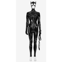 Cat Woman Selina Kyle Inspired Patent Leather Cosplay Adult Costume