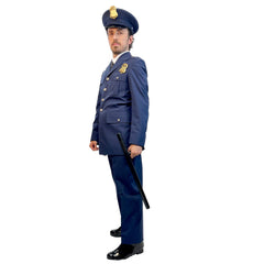 Blue Police Ceremony Uniform Costume