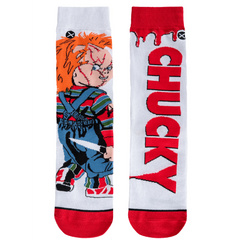 Chucky's Revenge Crew Length Mix Match Knit Socks