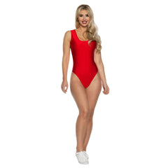 Classic Polyester Leotard with Rounded Neckline