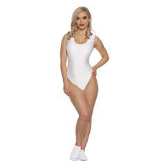 Classic Polyester Leotard with Rounded Neckline