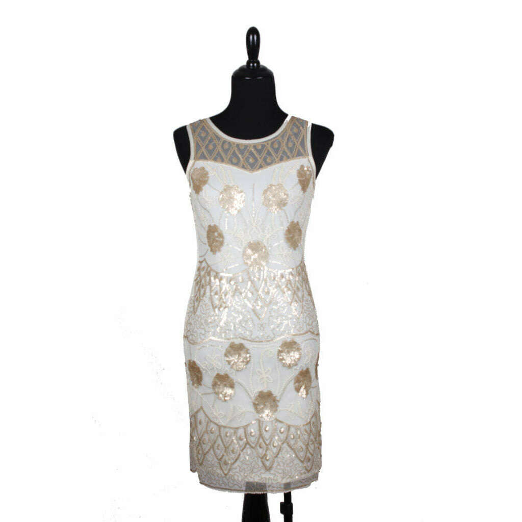 Classy Sheer Flapper Dress Adult Costume AbracadabraNYC Classy Sheer Flapper Dress Adult Costume AbracadabraNYC