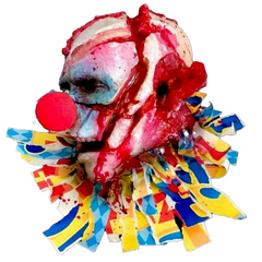 Chainsaw Chuckles Severed Clown Head Prop