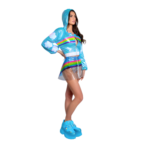 Cloud Blue Rainbow Dreams Hoodie