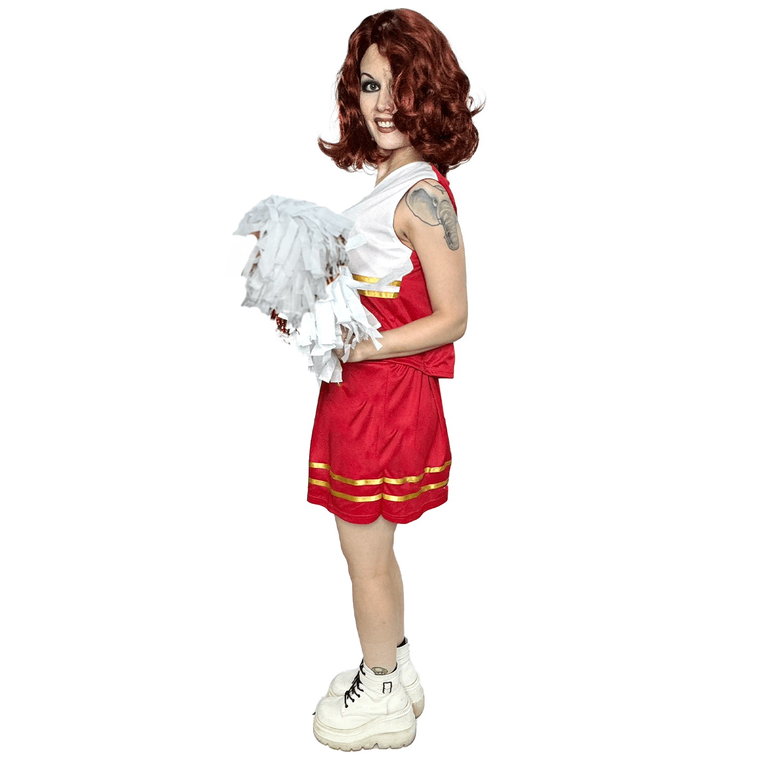 College Cheerleader Captain Uniform Adult Costume