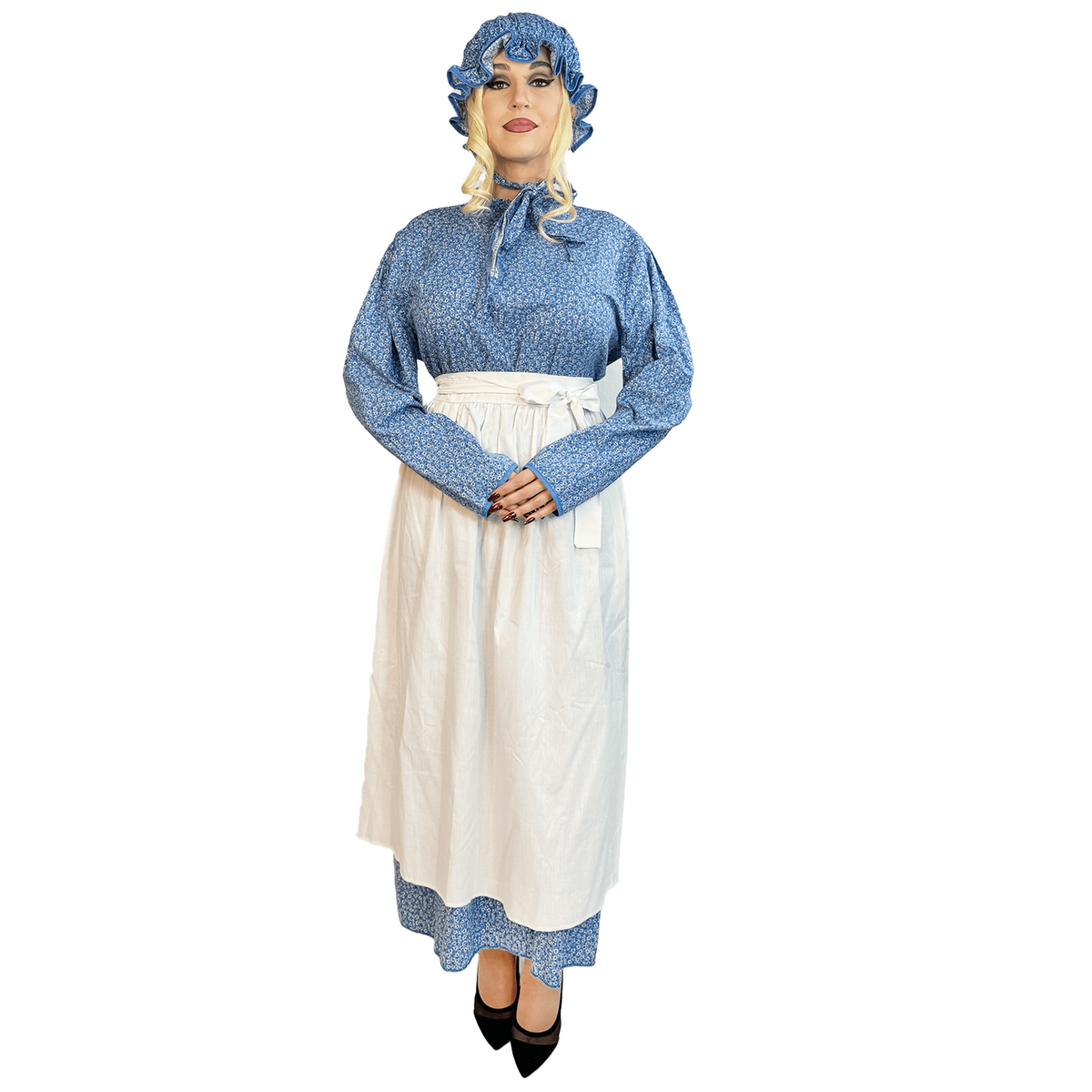 Colonial Middle Class Simple Floral Women's Costume