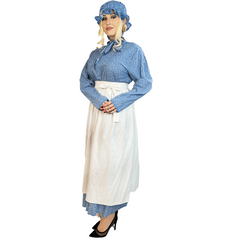 Colonial Middle Class Simple Floral Women's Costume