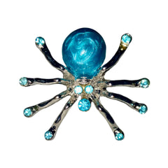 Colorful Crystal Spider Ring