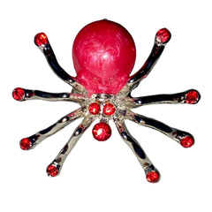 Colorful Crystal Spider Ring