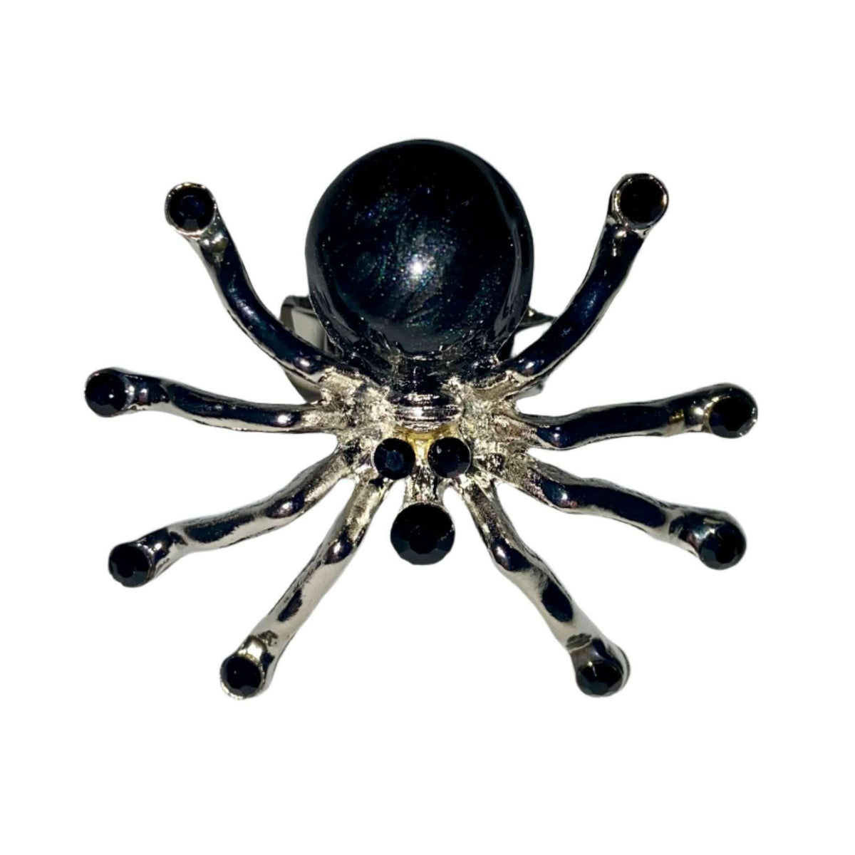 Colorful Crystal Spider Ring