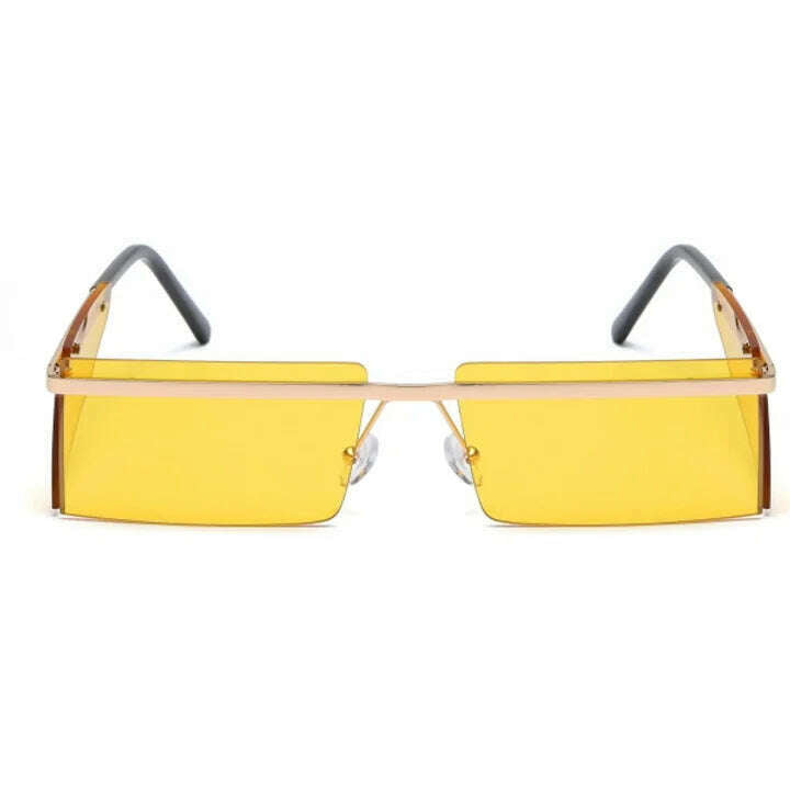 Cool Rectangle Metal Bar Sunglasses