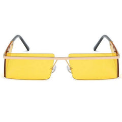 Cool Rectangle Metal Bar Sunglasses