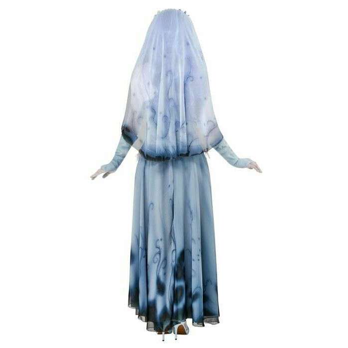 dress corpse bride A Hauntingly Beautiful Editorial Rock n Roll Bride and a veil Blue body paint is my