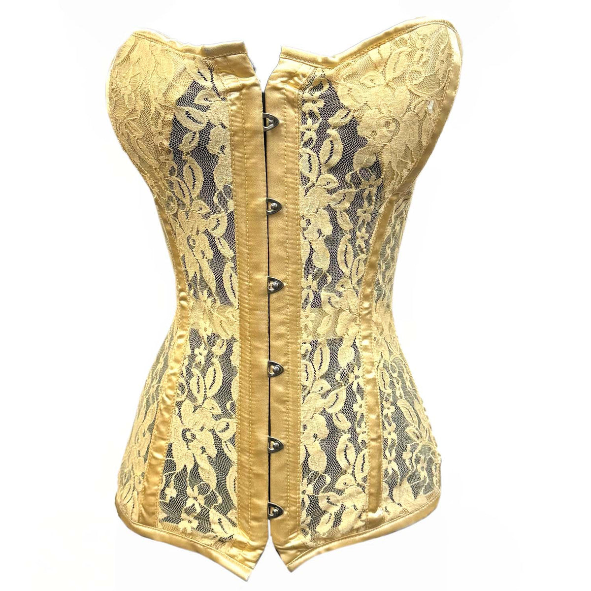 Tan Lace Molded Cup Corset
