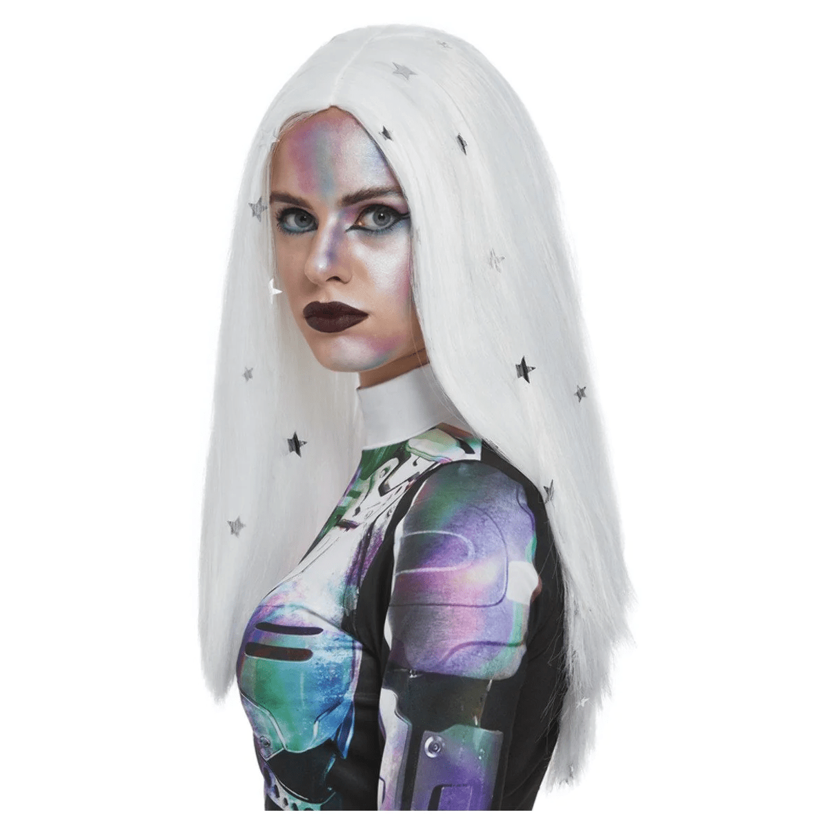 Cosmic White & Silver Wig