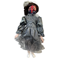 "Crossed" Classic Porcelain Doll - Morgue Collection