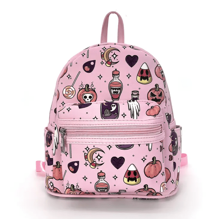 Cute N Spooky Pink Halloween Mini Backpack