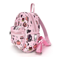 Cute N Spooky Pink Halloween Mini Backpack