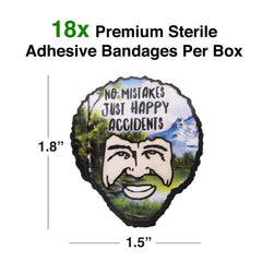 Bob Ross Adhesive Bandages - 18 Pack