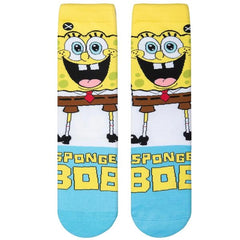 Smiling Spongebob Crew Length Socks