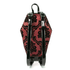 Damask Coffin Backpack w/ Satin Lining