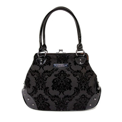 Damask Kiss Lock Handbag