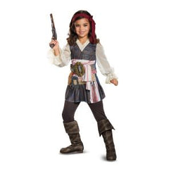 Pirates of The Caribbean: Dead Men Tell No Tales Deluxe Captain Jack Sparrow Medium Girls Costume