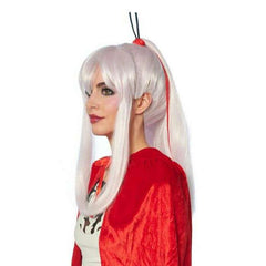 Dark Elf Long White And Lavender Wig