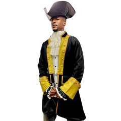 Norrington Commodore Black Pirate Coat
