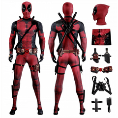 Deadpool Wade Wilson Inspired Cosplay Jumpsuit Adult Costume