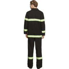 Deluxe Blazing  Fire Fighter Adult Costume