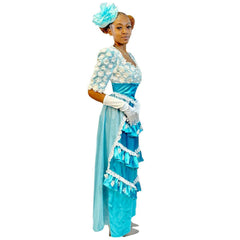 Deluxe Regency Floral Lady Sophia Adult Costume