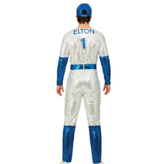 Deluxe Sequin Elton John Baseball Men's Costume