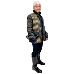 Deluxe Victorian Men's Black & Gold Adult Costume