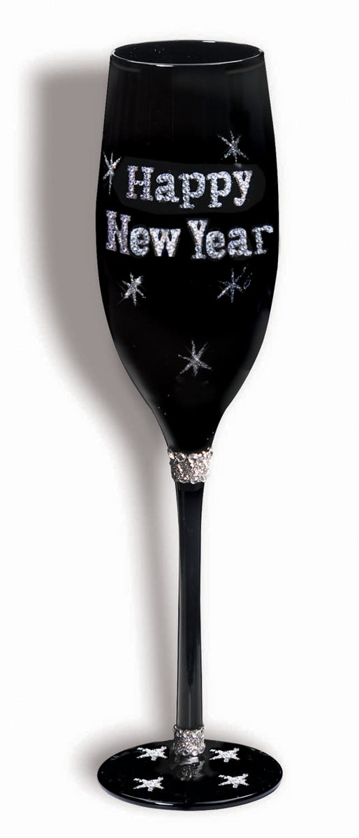 Happy New Year Champagne Glass