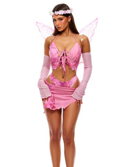 Ethereal Women's Sexy Pink Fairy Costume