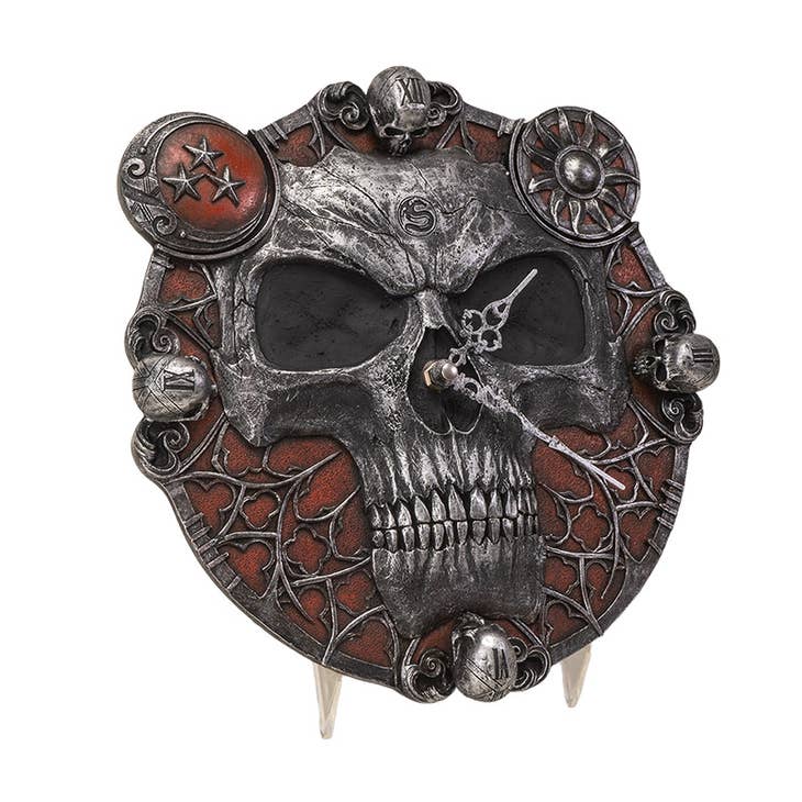 Hands of Death Cold Cast Resin Clock