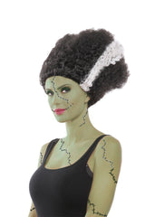 Monster Bride Tall Black and White Wig