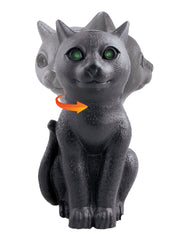 Animated Black Cat with Glowing Eyes and Sound Prop