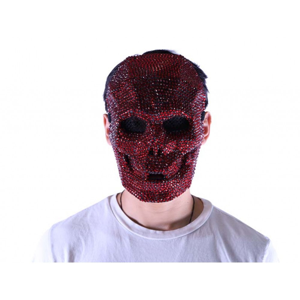 Rhinestone Skull Mask