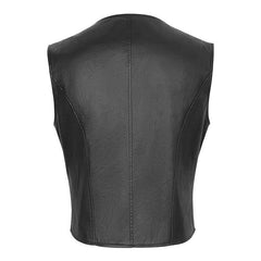 Edgy Grommeted Vegan Leather Vest