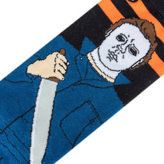 Halloween 2: Michael Myers Crew Length Mix Match Knit Socks