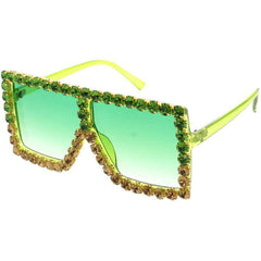 Elton Duo Tone Rhinestone Sunglasses