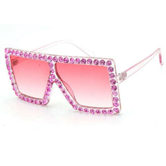 Elton Rhinestone Gradient Lens Sunglasses