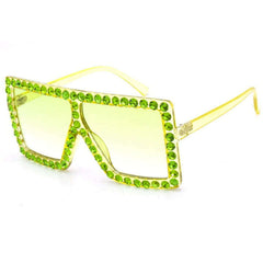 Elton Rhinestone Gradient Lens Sunglasses