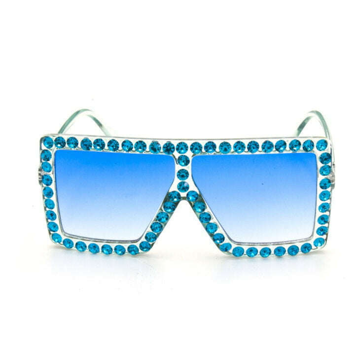 Elton Rhinestone Gradient Lens Sunglasses