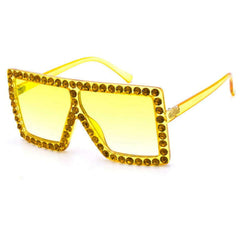 Elton Rhinestone Gradient Lens Sunglasses